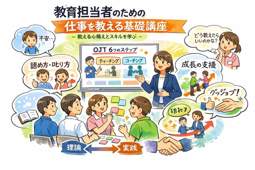 開催報告】教育担当者のための「仕事を教える基礎講座」（オンライン